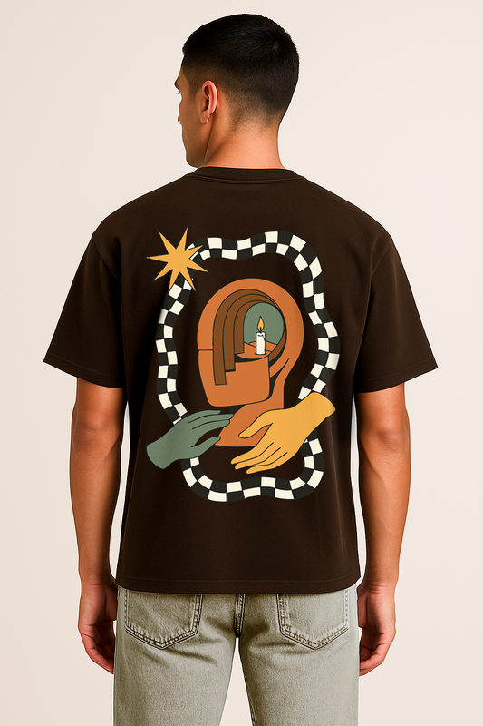 "Inner Light" Abstract Candle Tee