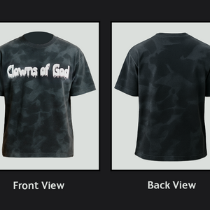 Black spray paint Tee