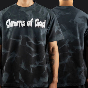 Black spray paint Tee