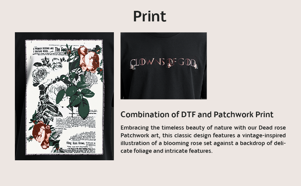 Dead rose Patchwork Tee