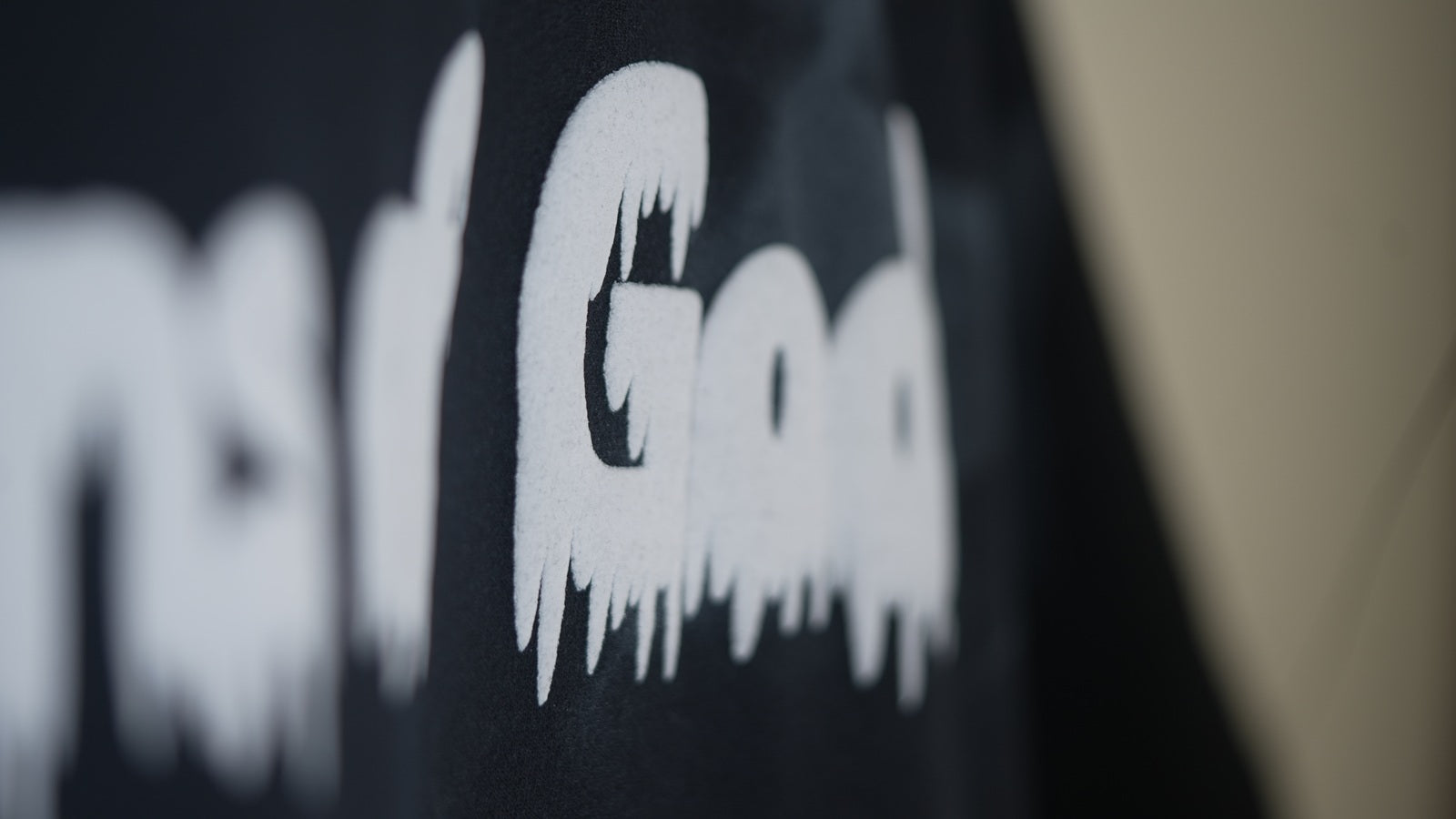 Black spray paint Tee
