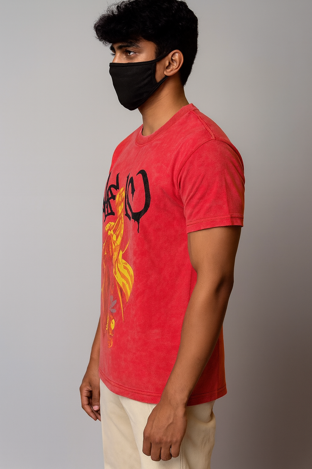 Zenitsu Red Vintage Washed Tee